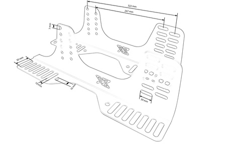 Mocowanie Sportowego Fotela Kubełkowego FIA BMW E36 Str. Kierowcy Fluo